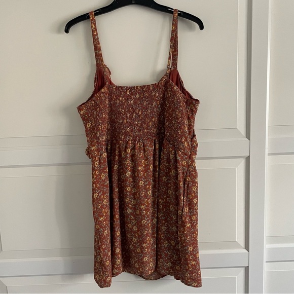 Abercrombie & Fitch Rust Orange Floral Mini Dress 20288 - Picture 3 of 13